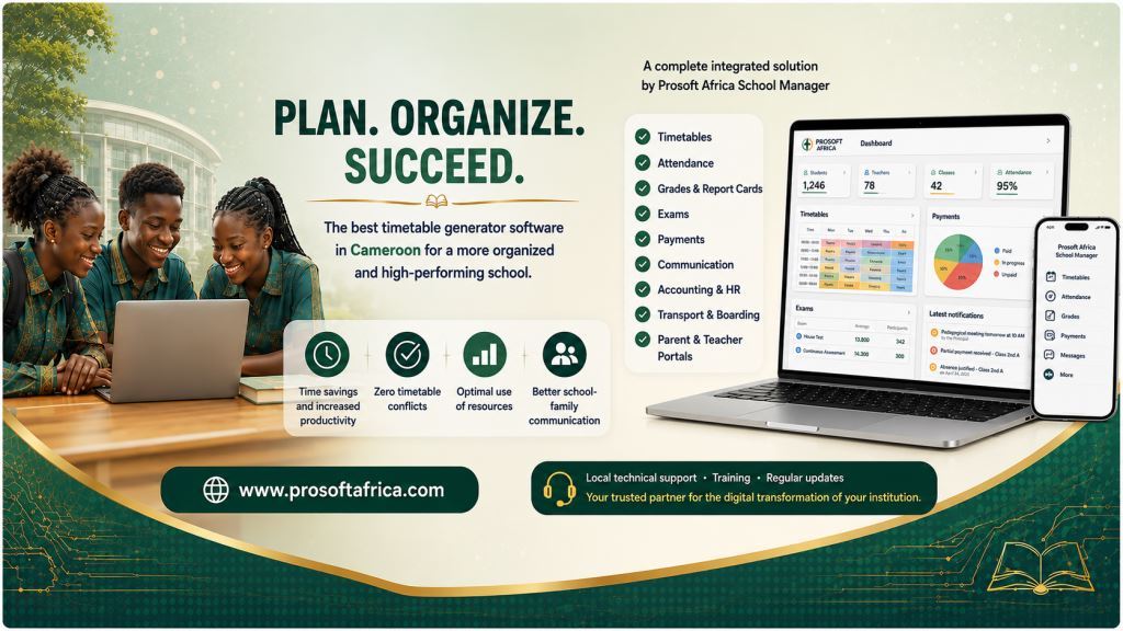 Best School Timetable Generator Software in Cameroon 2