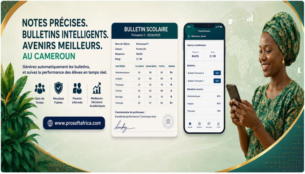 Logiciel de gestion des notes et des bulletins au Cameroun 2