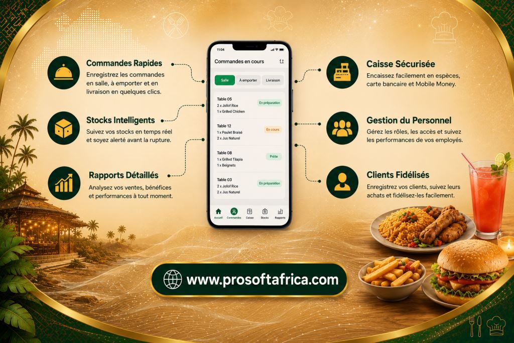 Application de Gestion Restaurant Douala 2