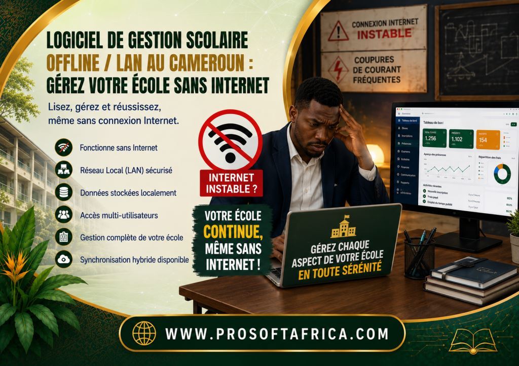 Logiciel de Gestion Scolaire Hors Ligne LAN au Cameroun