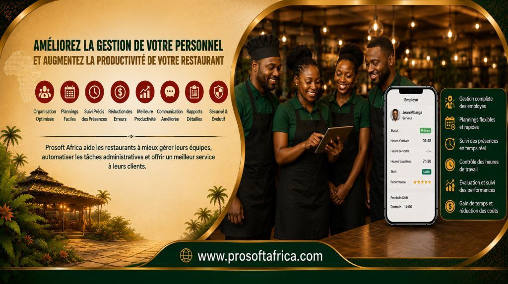 Logiciel de Gestion des Employés Restaurant Yaoundé 2