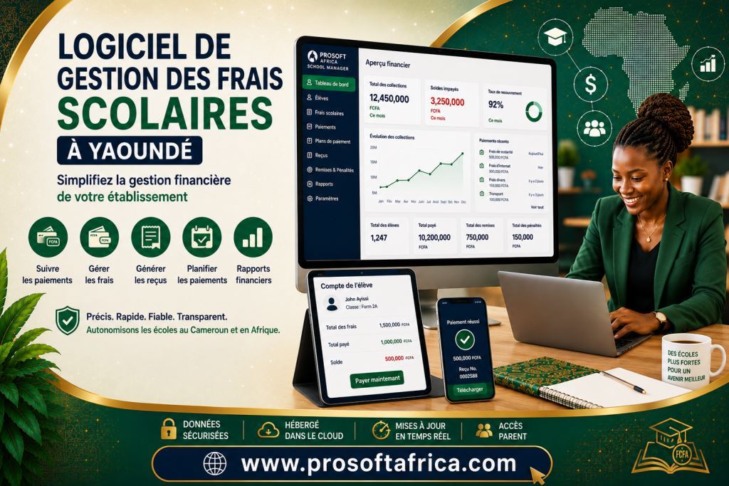 Logiciel de gestion des frais scolaires à Yaoundé