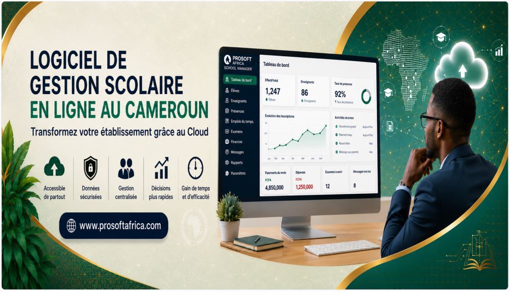 Logiciel de gestion scolaire en ligne au Cameroun