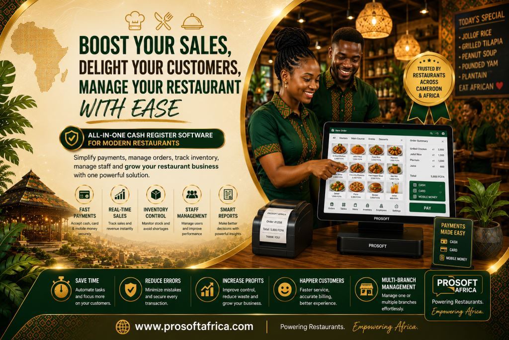 Restaurant Cash Register Software Yaoundé 2