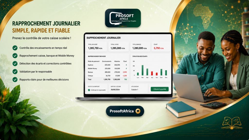 Logiciel de workflow caisse scolaire et rapprochement journalier2