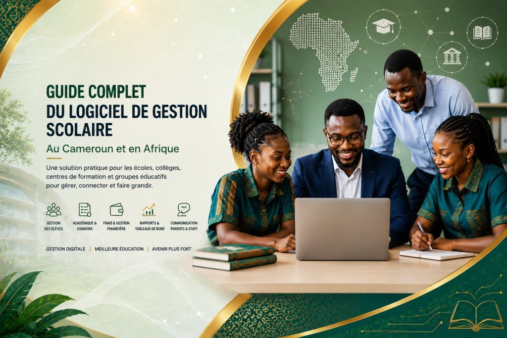 Personnel-scolaire-africain-utilisant-un-logiciel-de-gestion-scolaire-au-Cameroun-avec-laccompagnement-de-Prosoft-Africa.