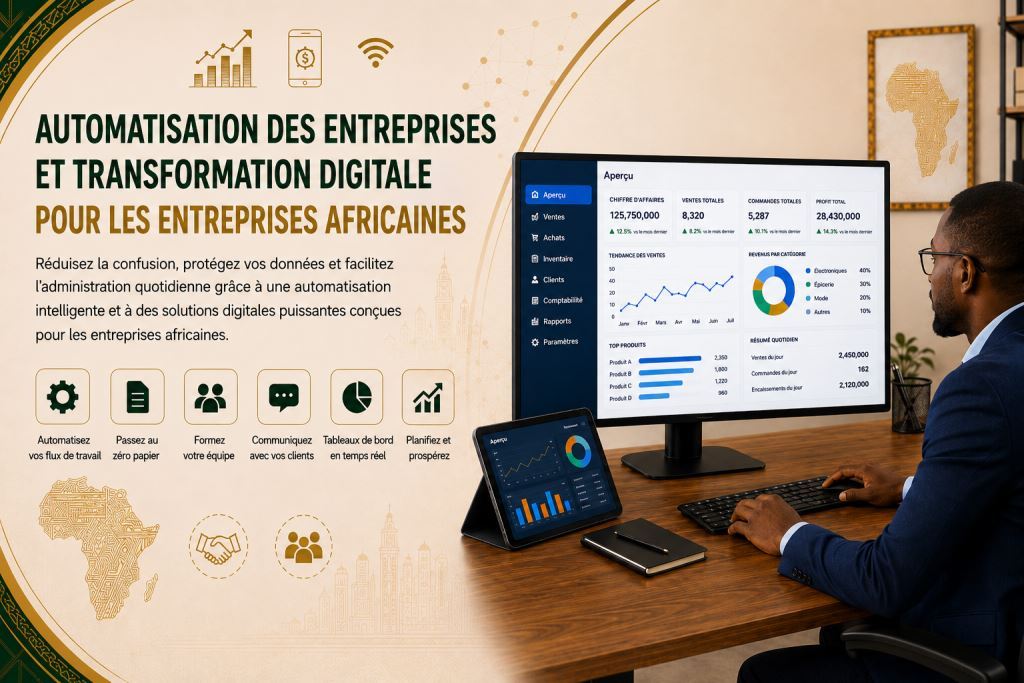automatisation et transformation numérique des entreprises Afrique avec l’assistance de Prosoft Africa