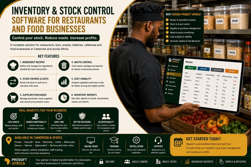 restaurant inventory and stock control software with Prosoft Africa support.2