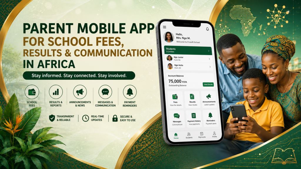 school parent application Africa with Prosoft Africa software in Cameroon and Africa
