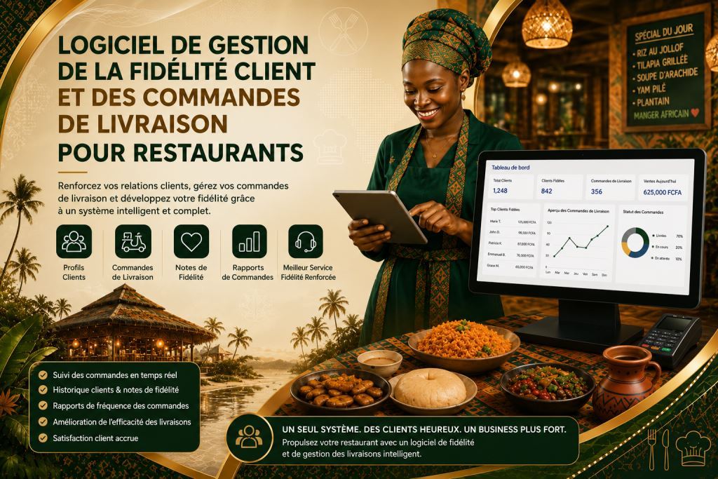 Logiciel de fidélisation client et gestion des commandes livraison restaurant