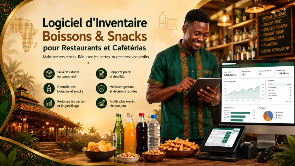 Logiciel de gestion du stock boissons et snacks pour restaurants et cafétérias