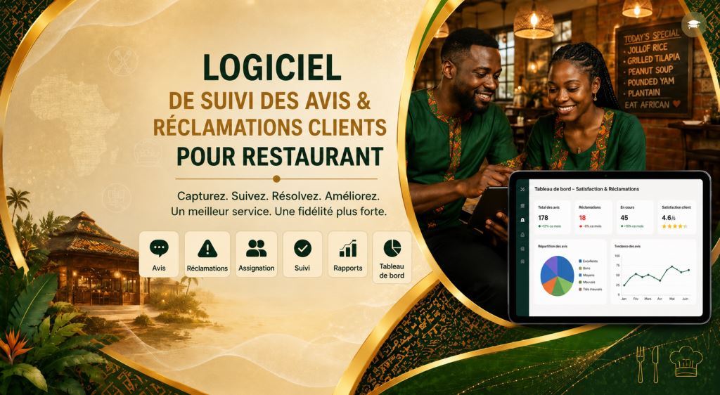 Logiciel de suivi des avis clients et reclamations restaurant