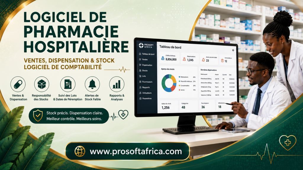 Logiciel de ventes pharmacie, dispensation et controle du stock hospitalier