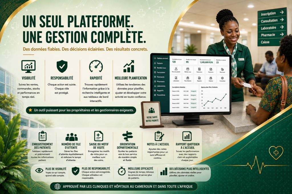 Logiciel de workflow accueil clinique pour inscription, files d’attente et premier contact