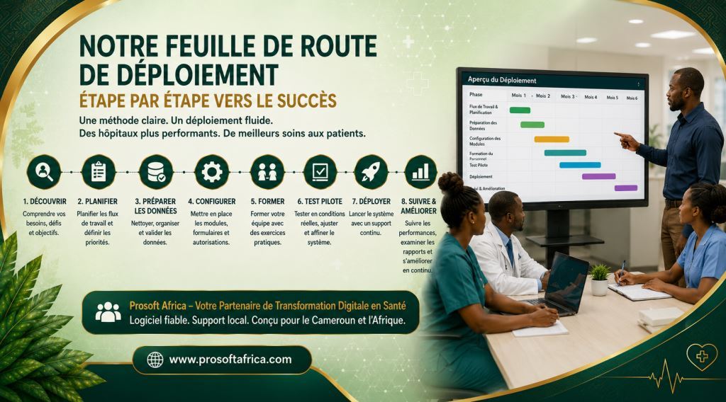 Plan de deploiement logiciel hospitalier pour cliniques multi-services en Afrique 2