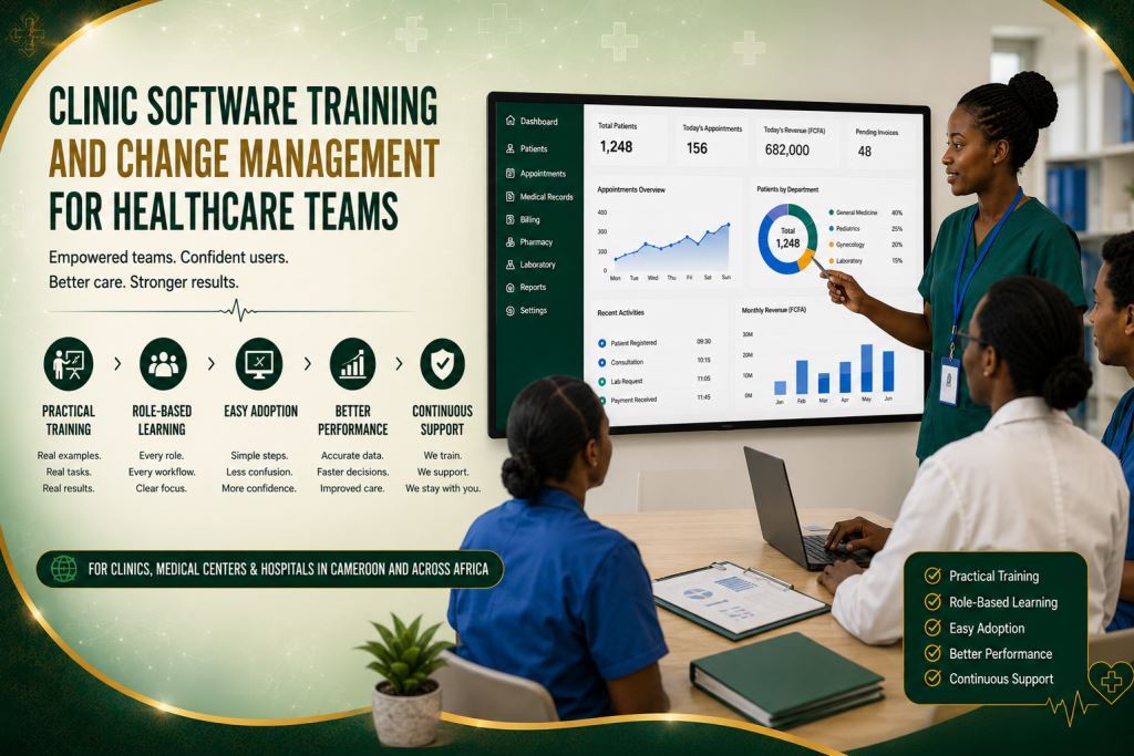 clinic software training Cameroon with Prosoft Africa software in Cameroon and Africa