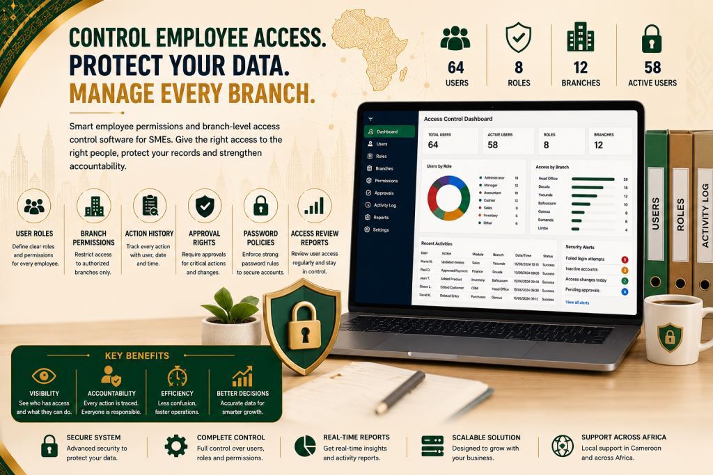 employee access control software SMEs Africa with Prosoft Africa software in Cameroon and Africa