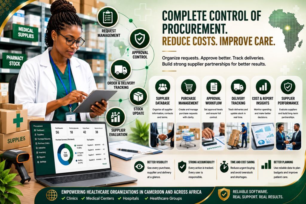 hospital procurement management software Africa with Prosoft Africa software in Cameroon and Africa2