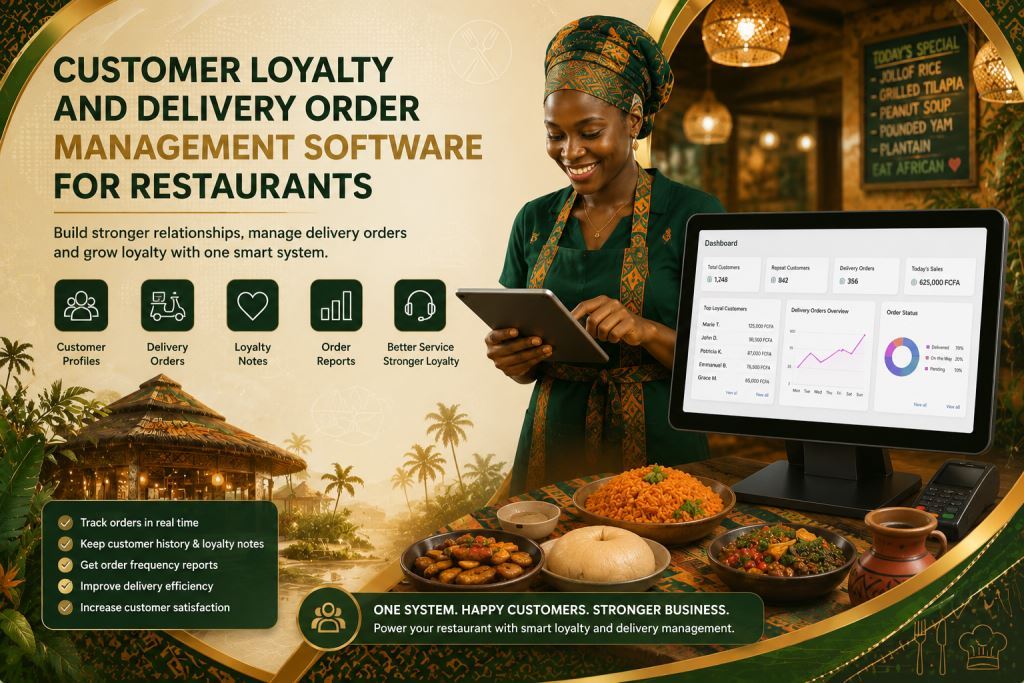 restaurant customer loyalty delivery software with Prosoft Africa software in Cameroon and Africa